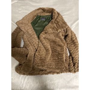 Patagonia small cozy brown zip jacket